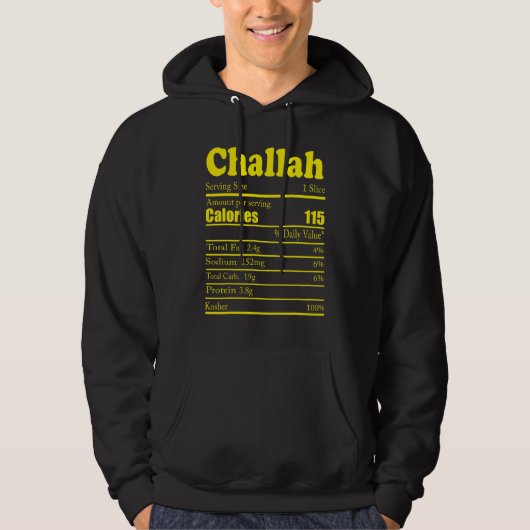 Chalah Nutrition Facts Thanksgiving Christmas パーカ (正面)