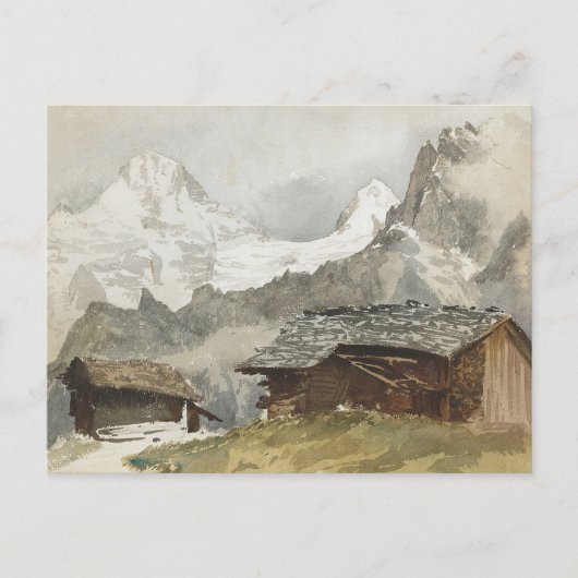 Chalets, Breithorn, Murren by John Singer Sargent ポストカード (正面)