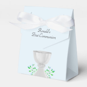 ChaliceとBlue Buds緑の最初の聖餐式 フェイバーボックス