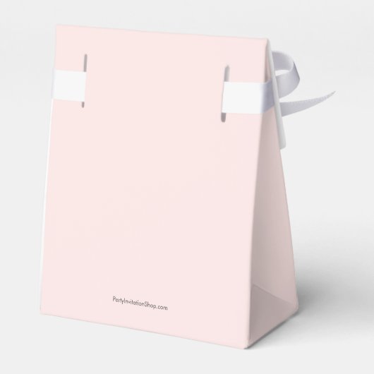 ChaliceとPink Buds緑の最初の聖餐式 フェイバーボックス (裏面サイド)