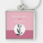Chaliceの孫娘ファースト・コミュニオンピンク キーホルダー (正面)
