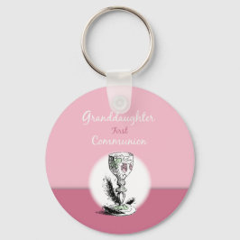 Chaliceの孫娘ファースト・コミュニオンピンク キーホルダー