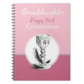 Chaliceの孫娘ファースト・コミュニオンピンク ノートブック (正面)