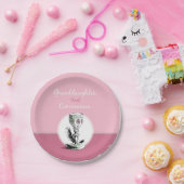 Chaliceの孫娘ファースト・コミュニオンピンク ペーパープレート (パーティー)