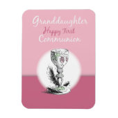 Chaliceの孫娘ファースト・コミュニオンピンク マグネット (縦)