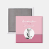 Chaliceの孫娘ファースト・コミュニオンピンク マグネット (正面/裏面)