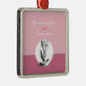 Chaliceの孫娘ファースト・コミュニオンピンク メタルオーナメント (右)