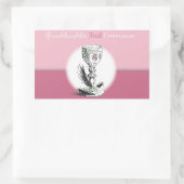 Chaliceの孫娘ファースト・コミュニオンピンク 長方形シール (バッグ)