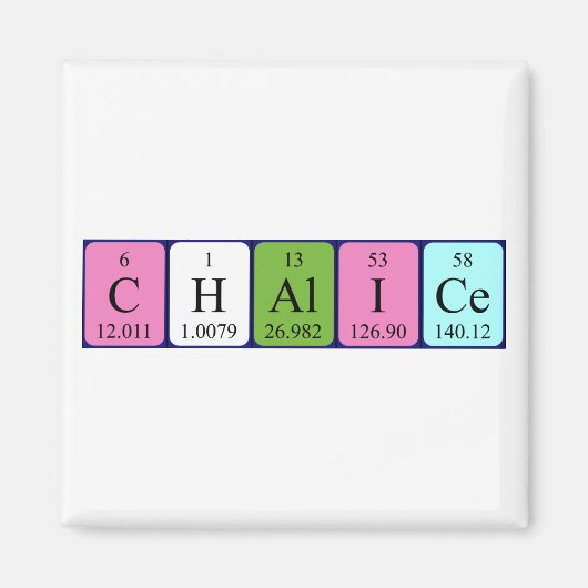 Chalice周期表名磁石 マグネット (正面)