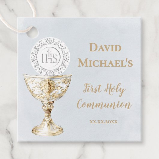 Chalice Host First Holy Communion フェイバータグ (正面)