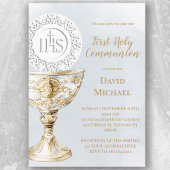 Chalice Host First Holy Communion 招待状