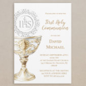 Chalice Host First Holy Communion 招待状