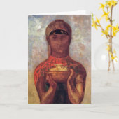 Chalice of Mystery -スピリチュアルアートby Odilon Redon カード (黄色い花)