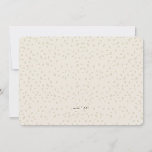 Chalice with Flowers写真First Communion 招待状 (裏面)