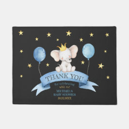 chalk baby shower elephant STARS BALLOONS ドアマット