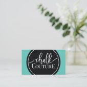Chalk Couture Custom Business Card 名刺 (スタンド正面)