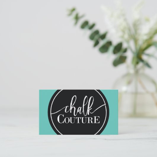 Chalk Couture Custom Business Card 名刺 (スタンド正面)