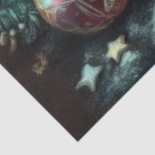 Chalk Drawing Christmas Tree Candle Angel 薄葉紙 (詳細)