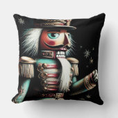 Chalk Illustrated Christmas Nutcracker クッション (正面)