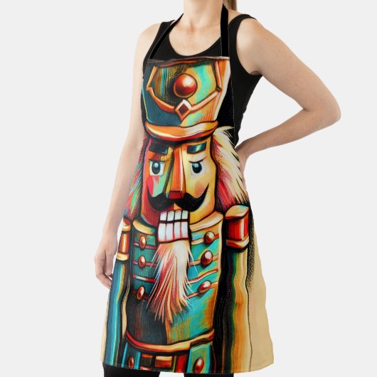 Chalk Illustration Christmas Nutcracker II エプロン (インサイチュ)