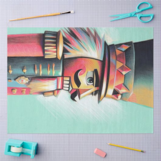 Chalk llustrated Christmas Nutcracker 薄葉紙 (クラフト)