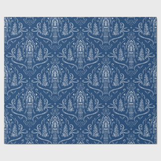 Chalk nutcracker doodle Christmas ラッピングペーパー