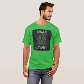Chalk Outlines Renegade Merch Hi Ren Gill Lyrics M Tシャツ (正面フル)