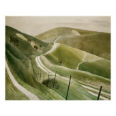 Chalk Paths By Eric Ravilious, 1935 ポスター (正面)