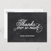 Chalkboardありがとう ポストカード (正面/裏面)