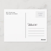 Chalkboardありがとう ポストカード (裏面)