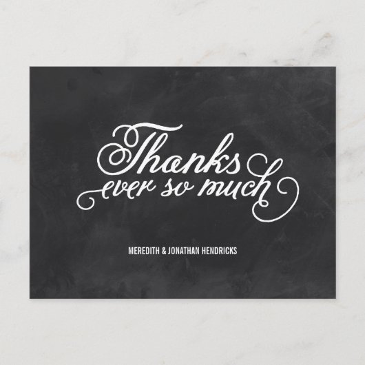 Chalkboardありがとう ポストカード (正面)