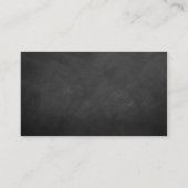 Chalkboardのウェブサイトの白い結婚渦巻き旋回 エンクロージャーカード (裏面)