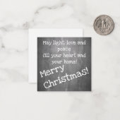 Chalkboardのクリスマスモチーフスタイル-クリスマスノートCa ノートカード (正面/裏面インサイチュ)