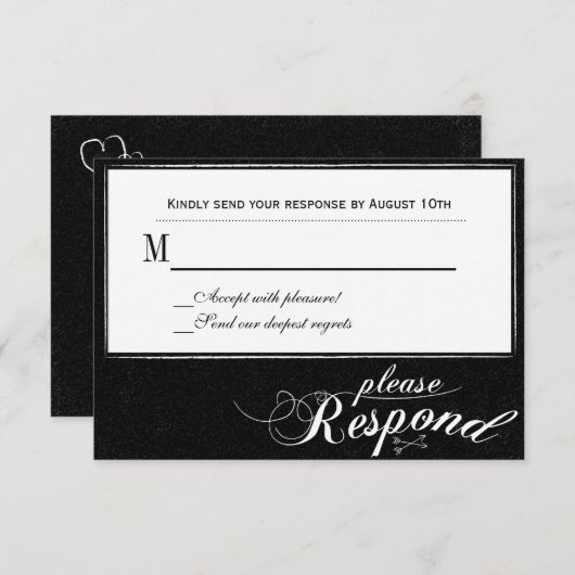 Chalkboardの応答カードの後に 出欠カード (正面/裏面)