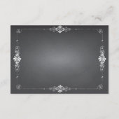 Chalkboardの結婚ゲスト情報挿入カード エンクロージャーカード (裏面)
