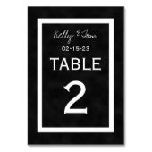 Chalkboardの結婚テーブル番号カード テーブルナンバー (裏面)