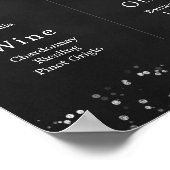 Chalkboardの結婚バー ポスター (角)