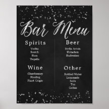 Chalkboardの結婚バー