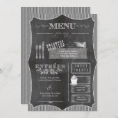 Chalkboardの結婚メニューCBWX メニュー (正面/裏面)