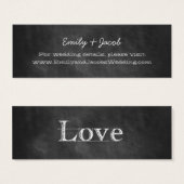 Chalkboardの結婚Webサイト挿入カード (正面&裏面)