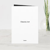 Chalkboardの背景に花模様を表示 カード (裏面)