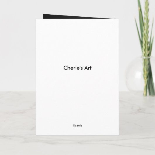 Chalkboardの背景に花模様を表示 カード (裏面)