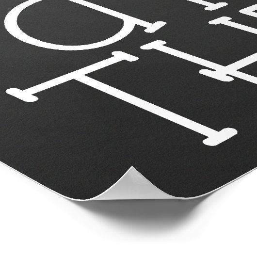 Chalkboardの見与えたポスターをアップしない ポスター (角)