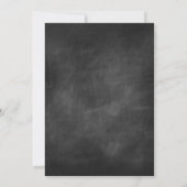 Chalkboardアールデコ日付カードの保存 セーブザデート (裏面)