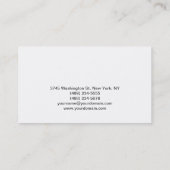 Chalkboardグレーパターンスクリプト名刺 名刺 (裏面)