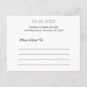 Chalkboardシルバーバー(ユダヤ教の)バル・ミツバー写真保存日 案内ポストカード (裏面)