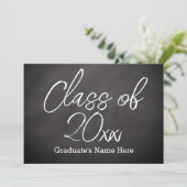 Chalkboardスクリプト卒業のお知らせ 招待状 (スタンド正面)