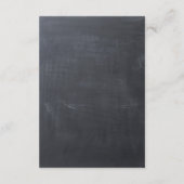 Chalkboardストリングライト素朴デスティネーション詳細 エンクロージャーカード (裏面)