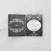 Chalkboardタイポグラフィクラシックカードサンキュー サンキューカード (内部)