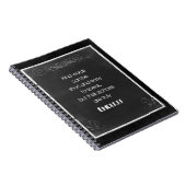 Chalkboardタイポグラフィ引用文使用の種類語 ノートブック (右側)